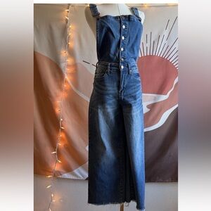 Judy Blue Stretch Denim Jean Tummy Control Flare Overalls Women’s Size S